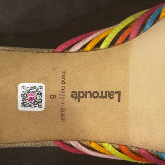 LARROUDÉ
Valerie Mule In Multicolor Satin and Raffia - Picture 5 of 6